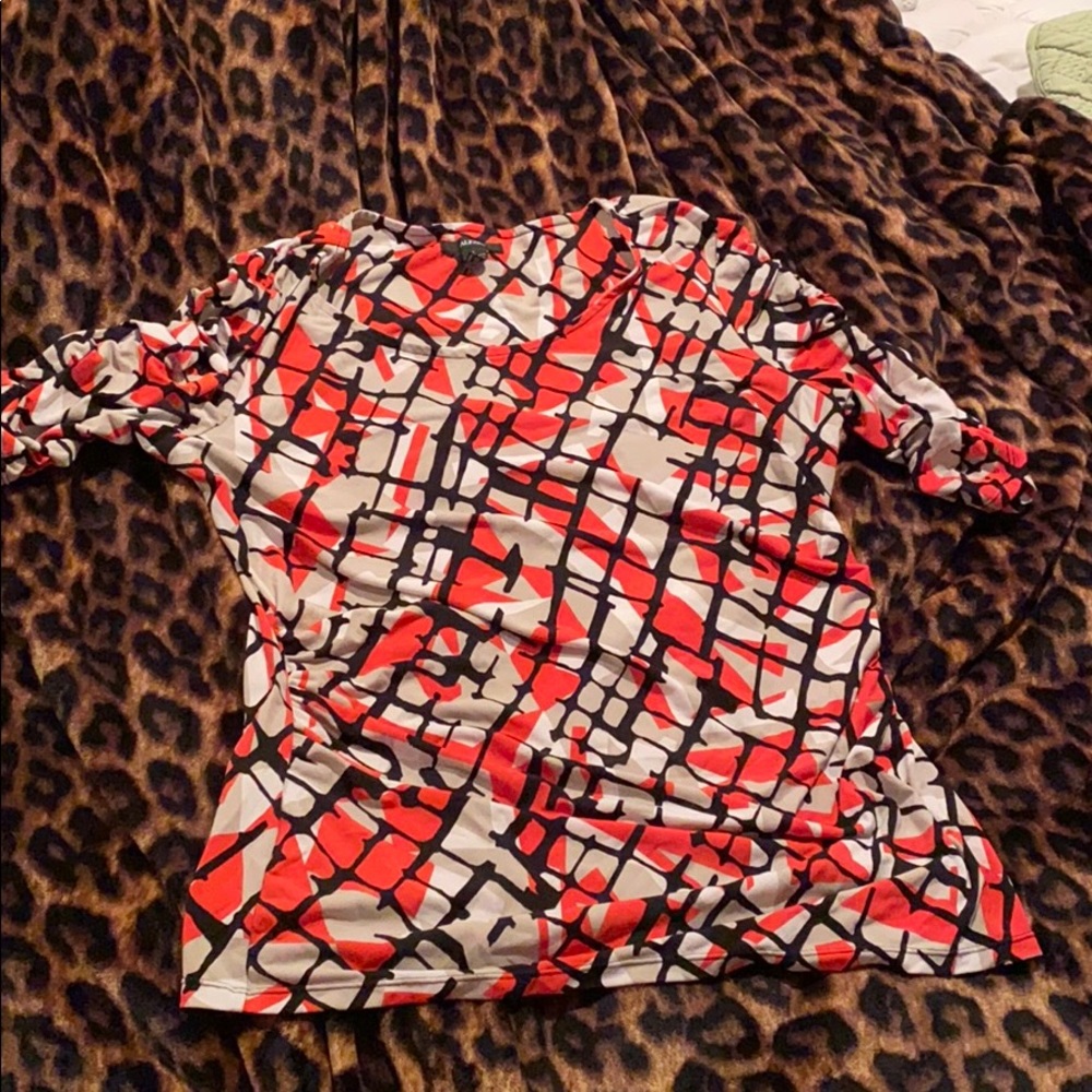 Alfani multicolor work blouse